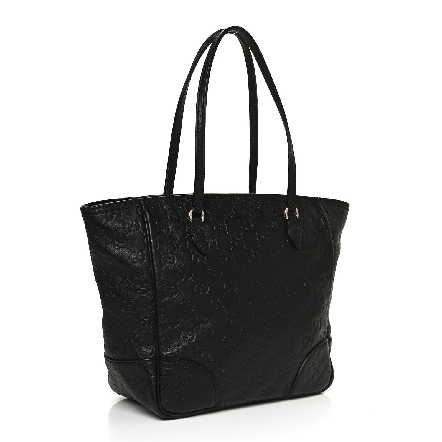 Gucci Guccissima Small Bree Zippered Tote Black 4 of 12
