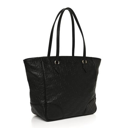 Gucci Guccissima Small Bree Zippered Tote Black 4 of 12