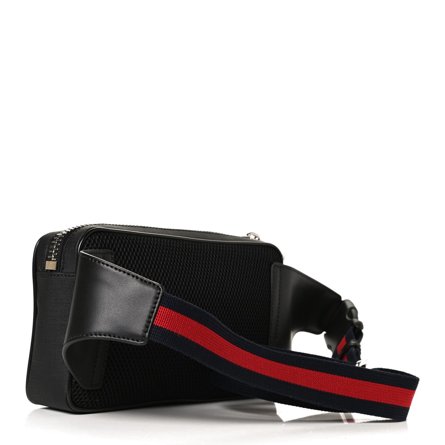 Soft GG Supreme Monogram Web Belt Bag Black Grey