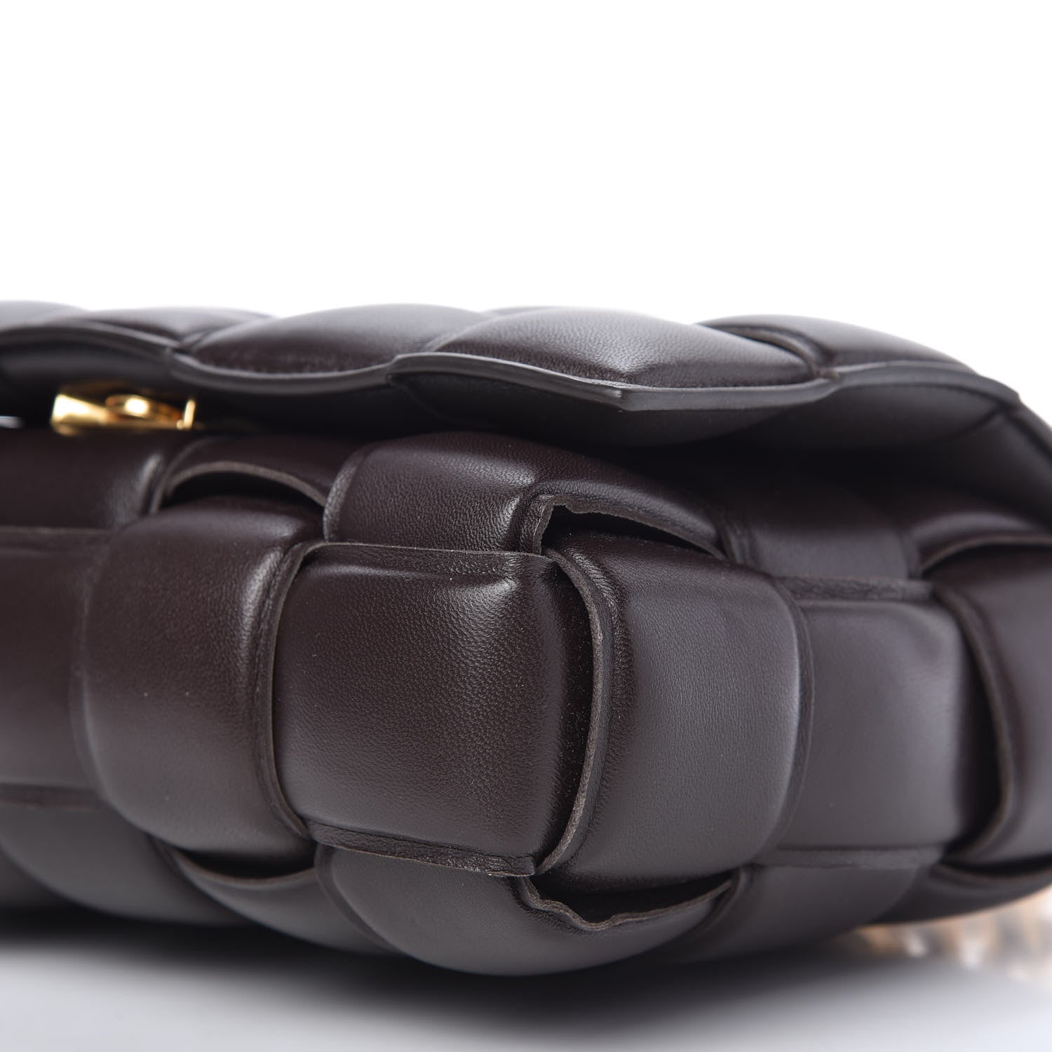 Bottega Veneta Lambskin Maxi Intreccio Padded Chain Cassette Crossbody Bag Black 7 of 8