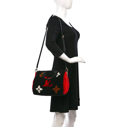 Louis Vuitton Monogram Teddy Speedy Bandouliere 25 Red 2 of 8