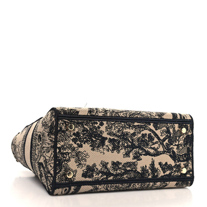 Christian Dior Toile De Jouy Embroidered Medium Lady D-Lite Beige Mullticolor 3 of 9