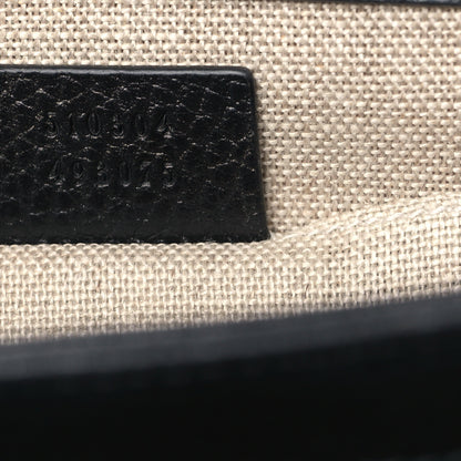 Gucci Dollar Calfskin Small Interlocking G Shoulder Bag Black 7 of 9