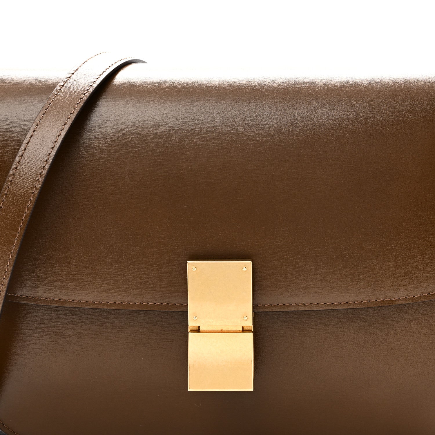 Celine Box Calfskin Medium Classic Box Flap Bag Camel 8 of 10