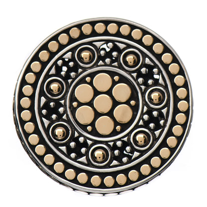 John Hardy Sterling Silver 18K Yellow Gold Jaisalmer Dot Ring 54 7 2 of 6