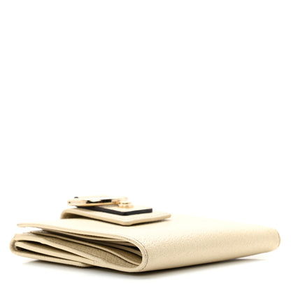 Gucci Calfskin Abbey Compact Wallet Off White 4 of 8