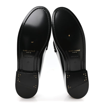 Saint Laurent Magnum Lux Calfskin Mens Le Loafer 15 Moccassins 40 Black 6 of 9