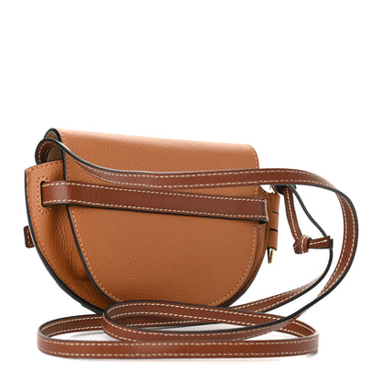 Loewe Grained Calfskin Mini Gate Crossbody Bag Caramel Pecan 2 of 8