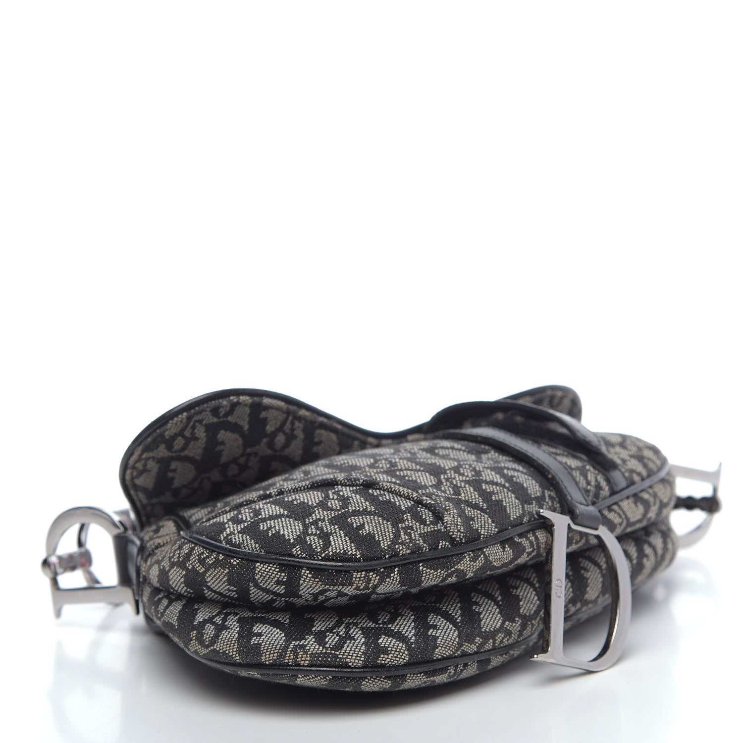 Christian Dior Monogram Saddle Bag Black 4 of 13