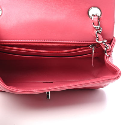 Chanel Lambskin Quilted Mini Rectangular Flap Pink 5 of 9