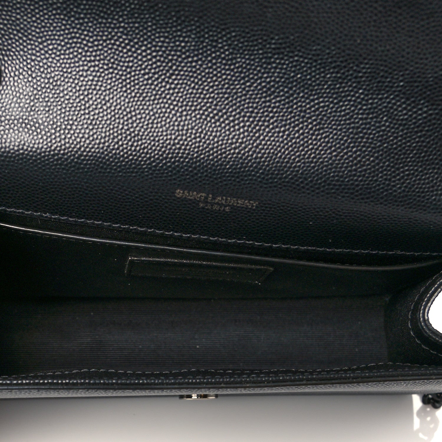 Saint Laurent Grain De Poudre Small Monogram Kate Satchel Black 5 of 9