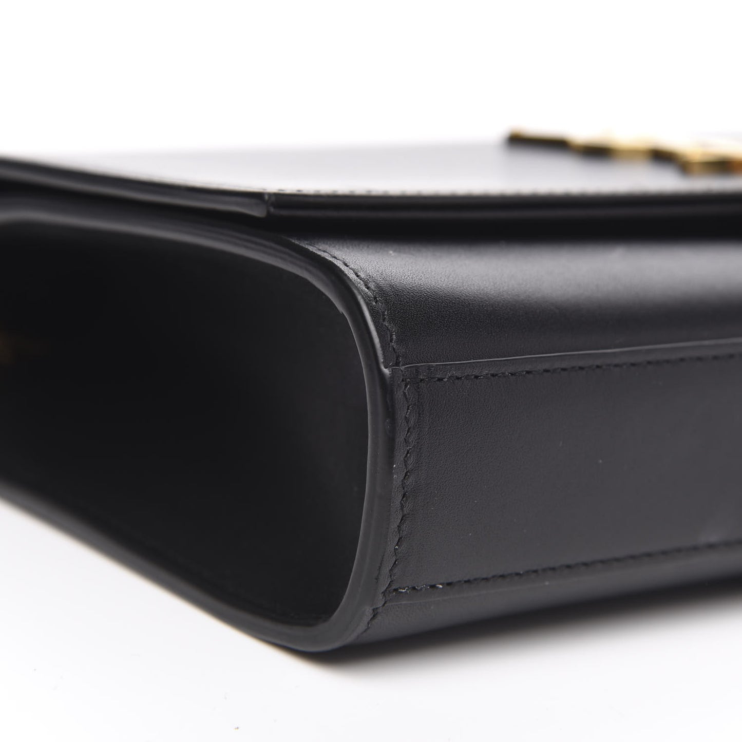 Smooth Calfskin Medium Classic Monogram Kate Tassel Satchel Black