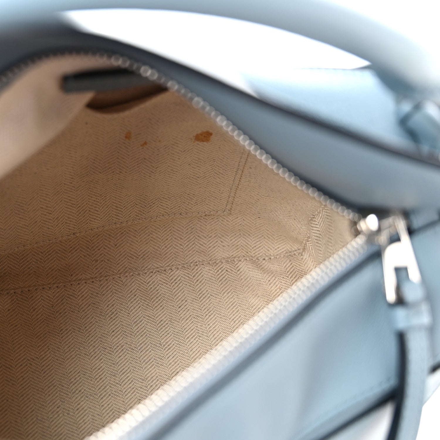 Loewe Calfskin Small Puzzle Bag Stone Blue 5 of 13