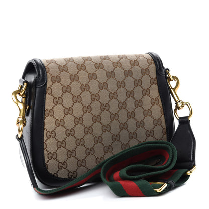 Gucci Monogram Ruinart Calfskin Medium Lady Web Shoulder Bag Beige Ebony Black 3 of 14
