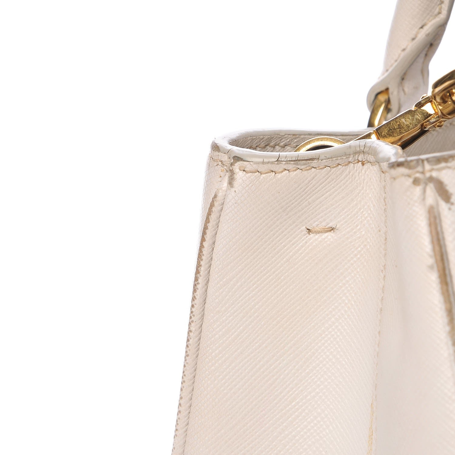 Prada Saffiano Lux Medium Tote Talco 18 of 19