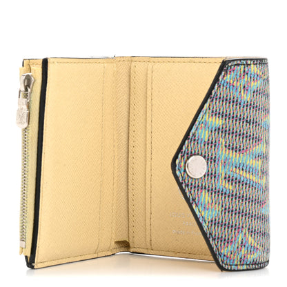 Louis Vuitton Monogram LV Pop Zoe Wallet Blue 5 of 11