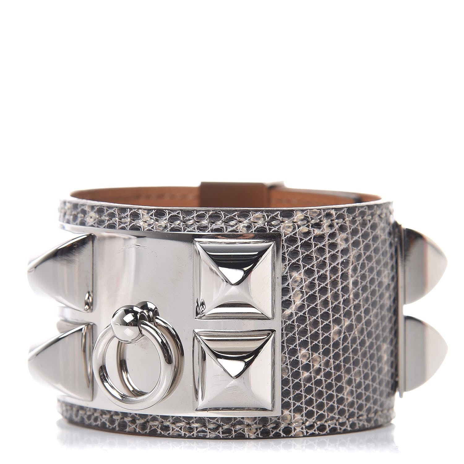 Hermes Lizard Collier De Chien CDC Bracelet S Ombre 1 of 7