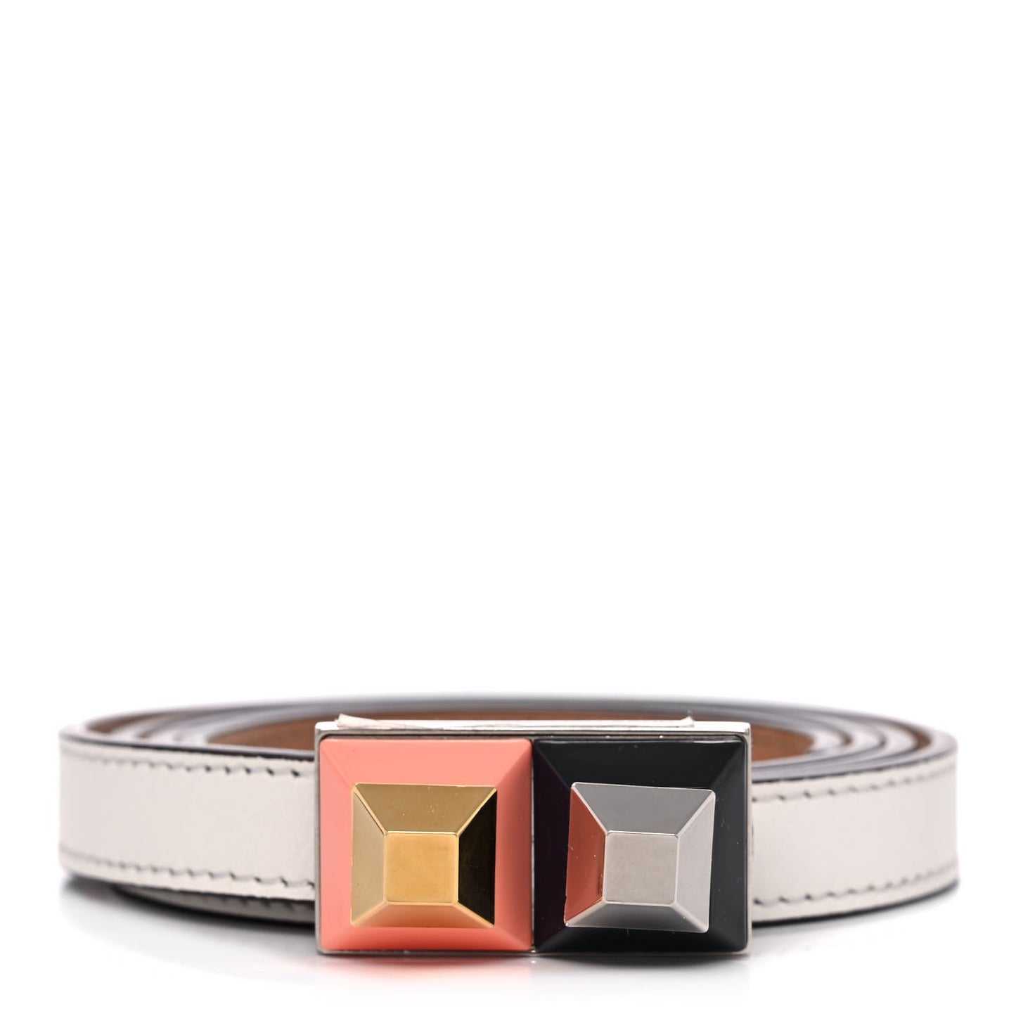Calfskin Studded Belt 85 34 Black