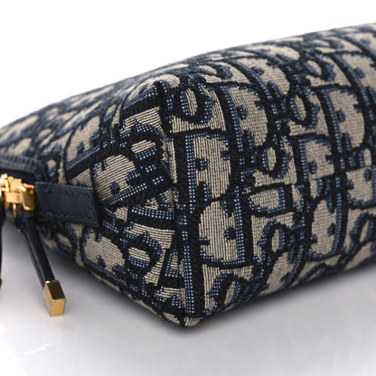 Christian Dior Oblique 30 Montaigne Cosmetic Pouch Blue 7 of 9