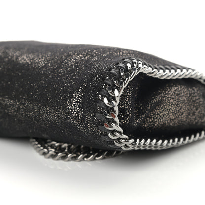 Stella McCartney Chamois Shiny Dotted Tiny Falabella Fold Over Tote Ruthenium 10 of 10