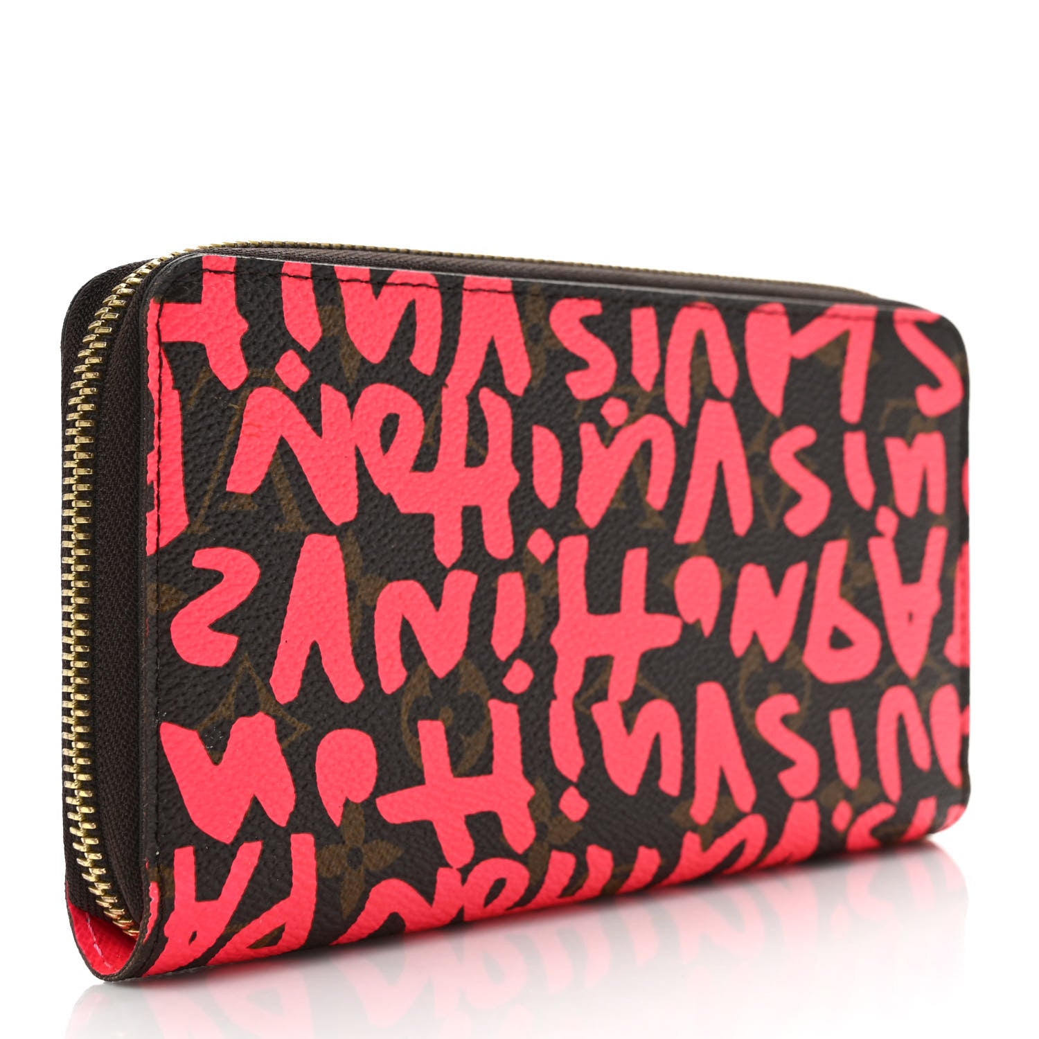 Louis Vuitton Monogram Graffiti Zippy Wallet Fuchsia 3 of 7
