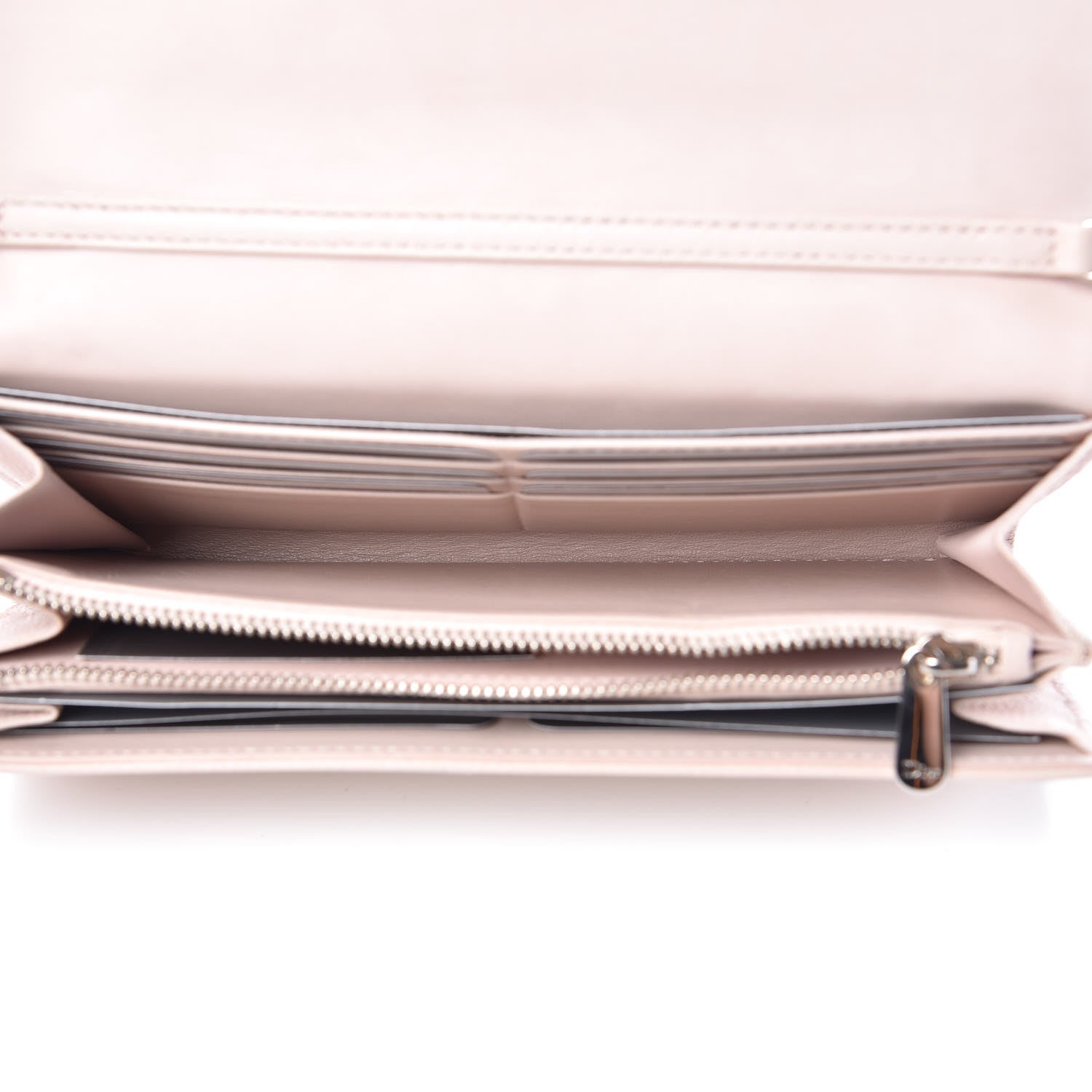 Christian Dior Grained Calfskin Diorama Croisiere Chain Wallet Rose Poudre 5 of 10