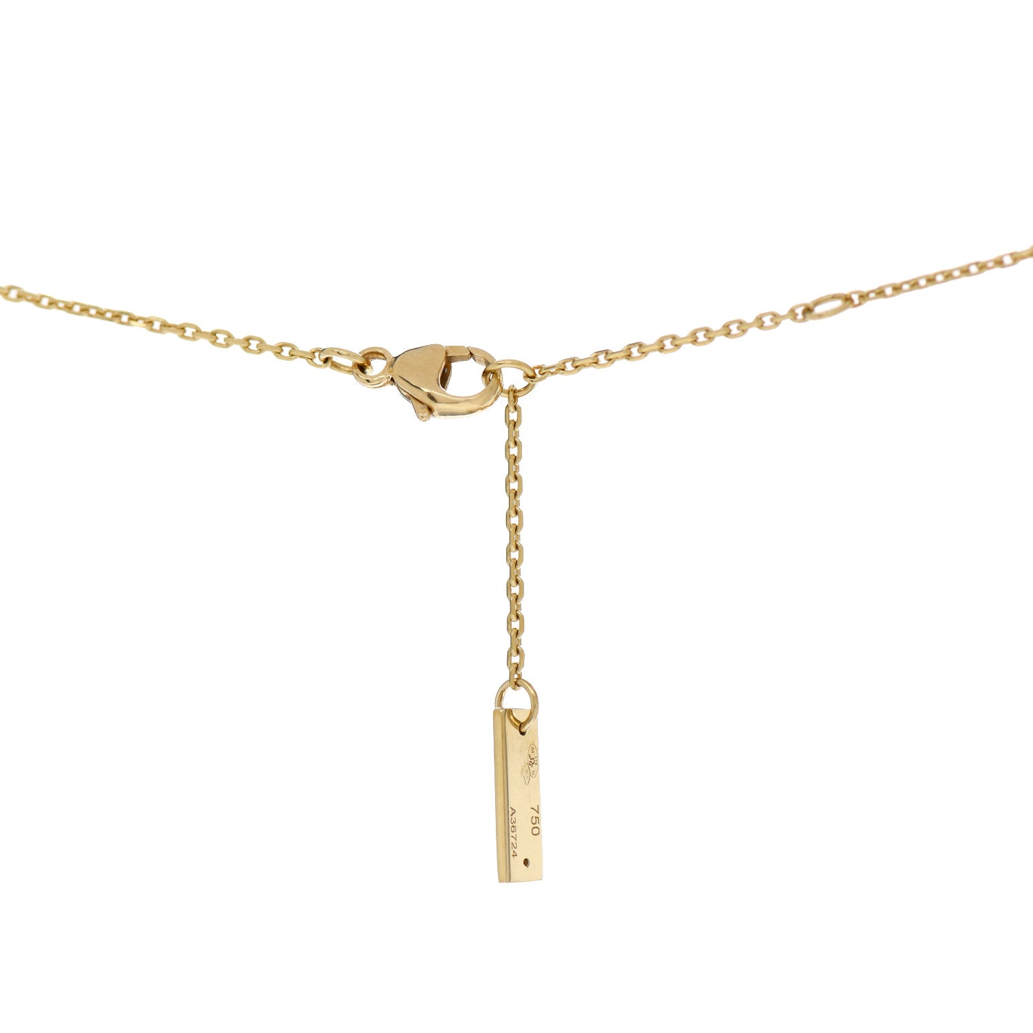Messika 18K Yellow Gold Diamond Baby Move Classic Pave Necklace 4 of 4