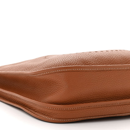 Hermes Taurillon Clemence Evelyne III PM Gold 9 of 10