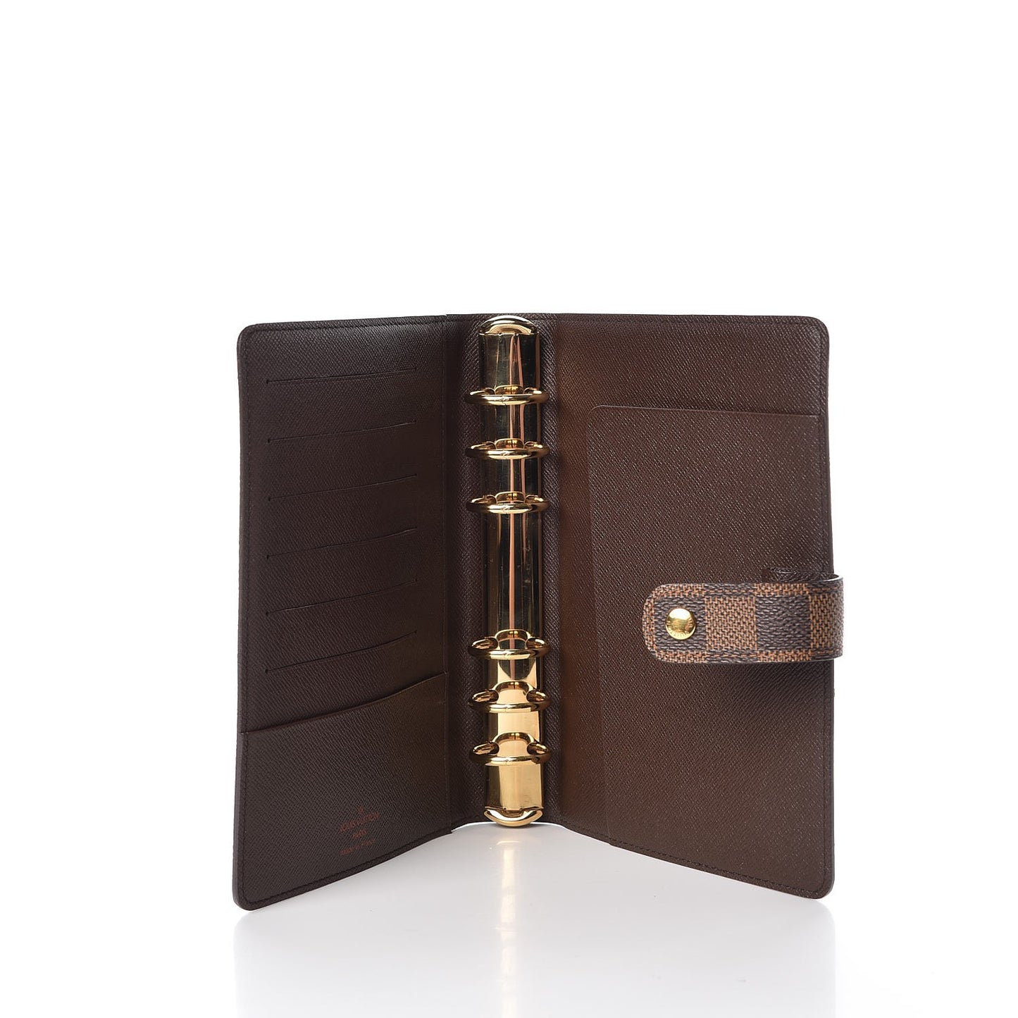 Damier Ebene Medium Ring Agenda Cover