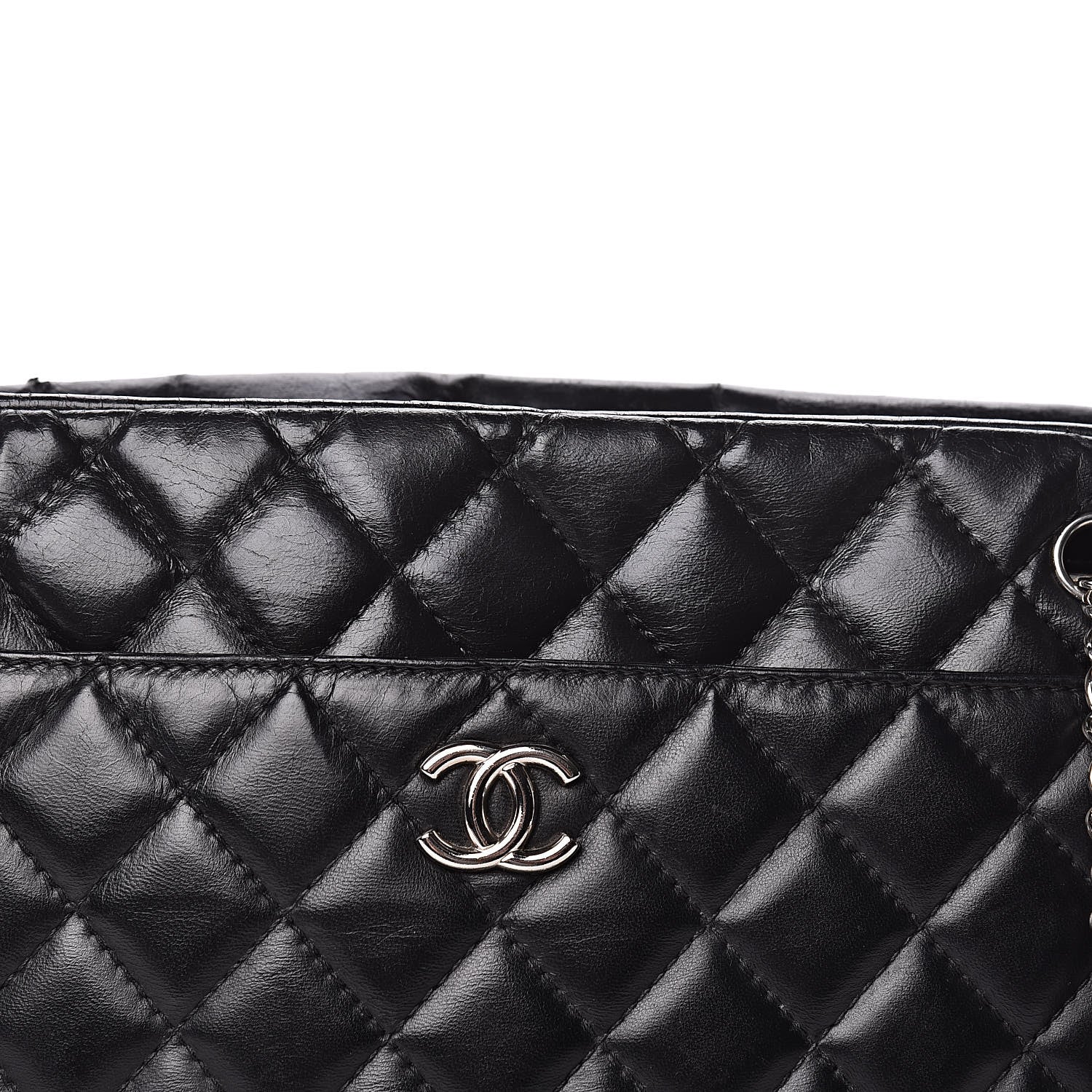 Chanel Lambskin Quilted Large Camera Case Black 11 of 17