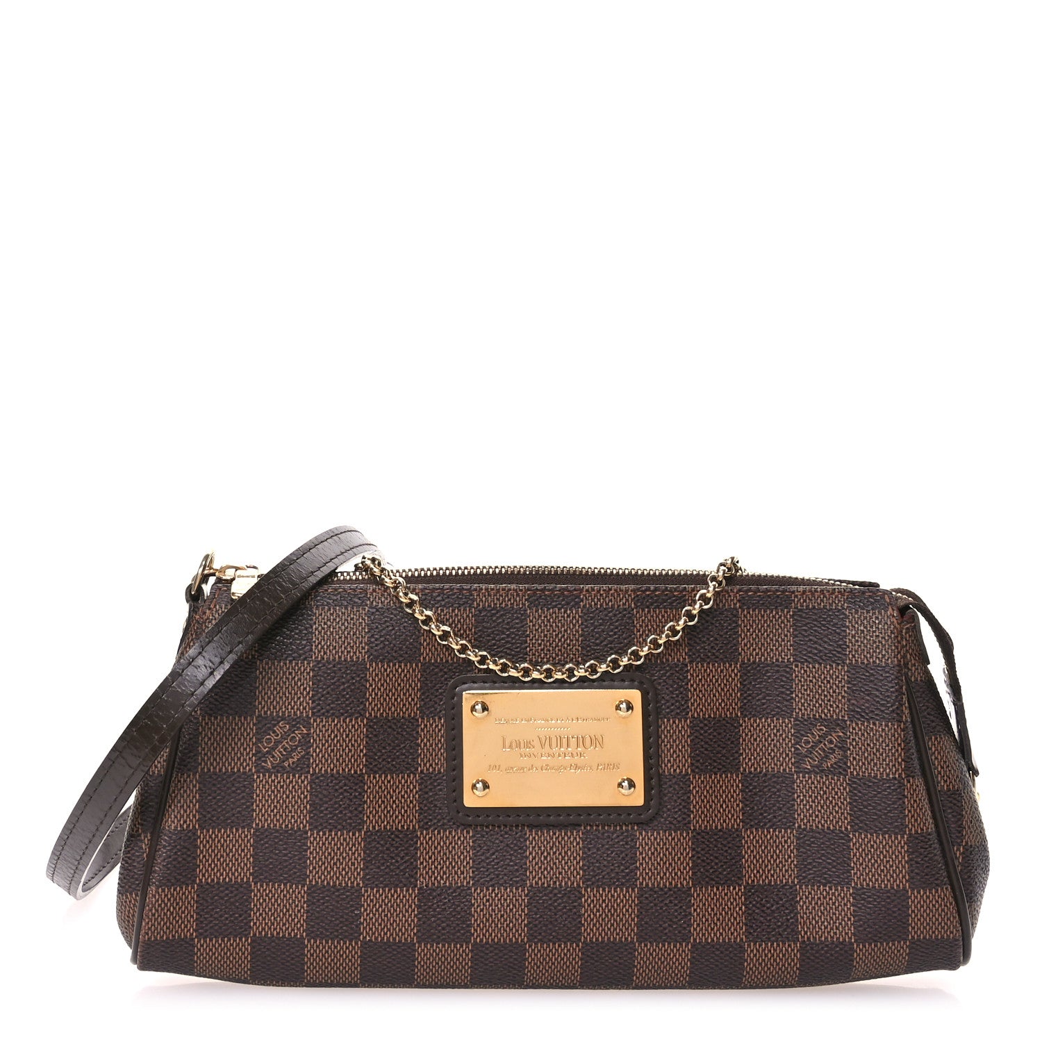 Louis Vuitton Damier Ebene Eva Clutch 1 of 11