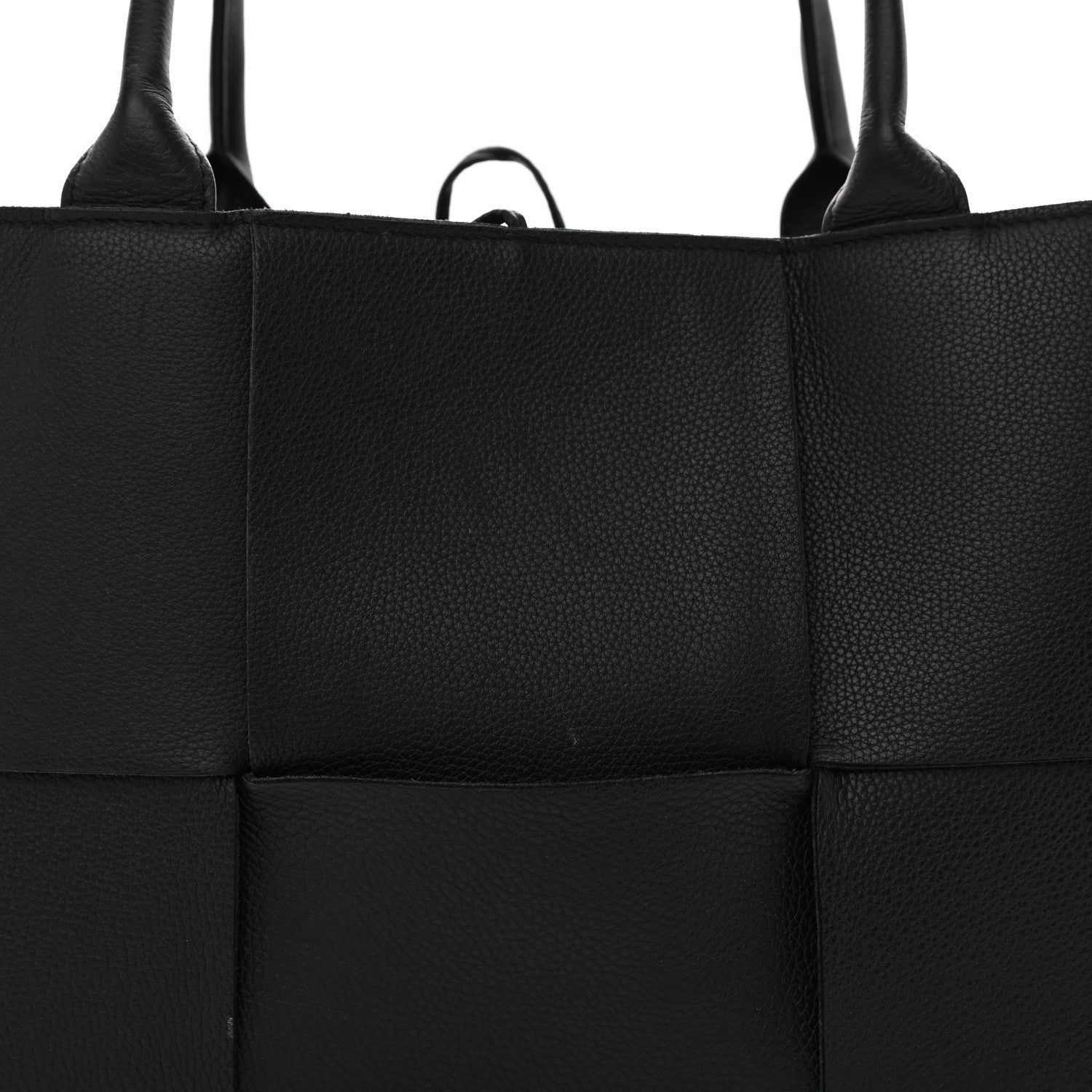 Bottega Veneta Grained Calfskin Maxi Intrecciato Arco Tote Black 9 of 11