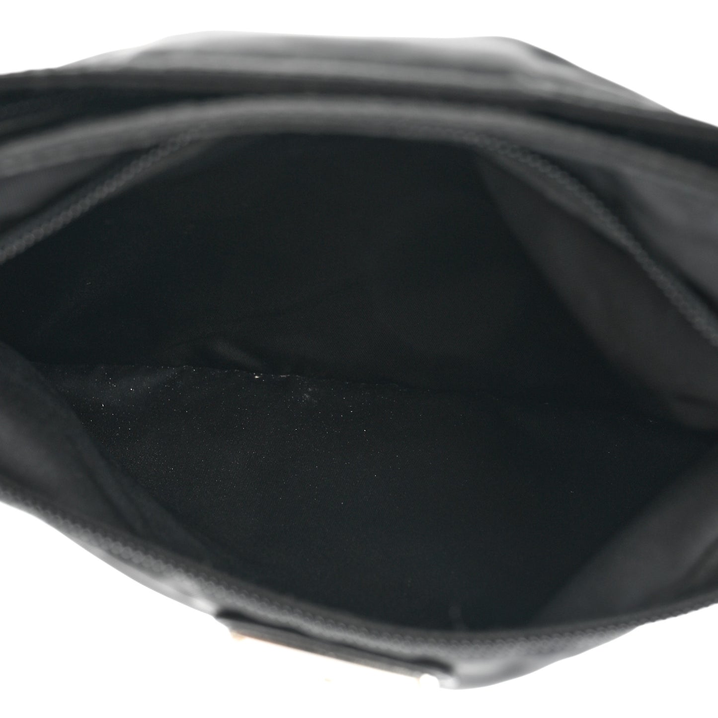Nylon Vela Flat Messenger Bag Black