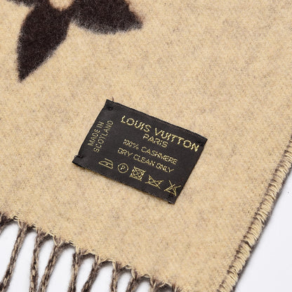 Louis Vuitton Cashmere Monogram Reykjavik Scarf Brown 4 of 4