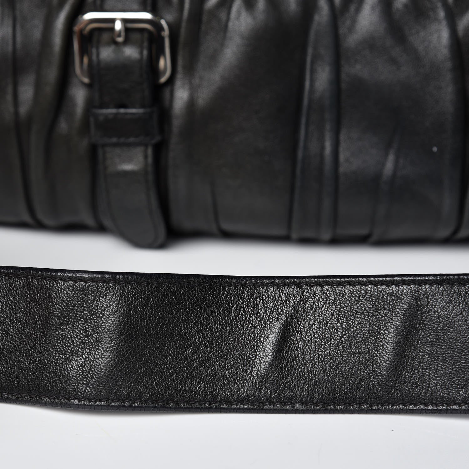 Prada Nappa Gaufre Shopping Satchel Black 23 of 39