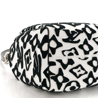 Louis Vuitton X UF Tufted Monogram Speedy Bandouliere 25 White Black 9 of 10
