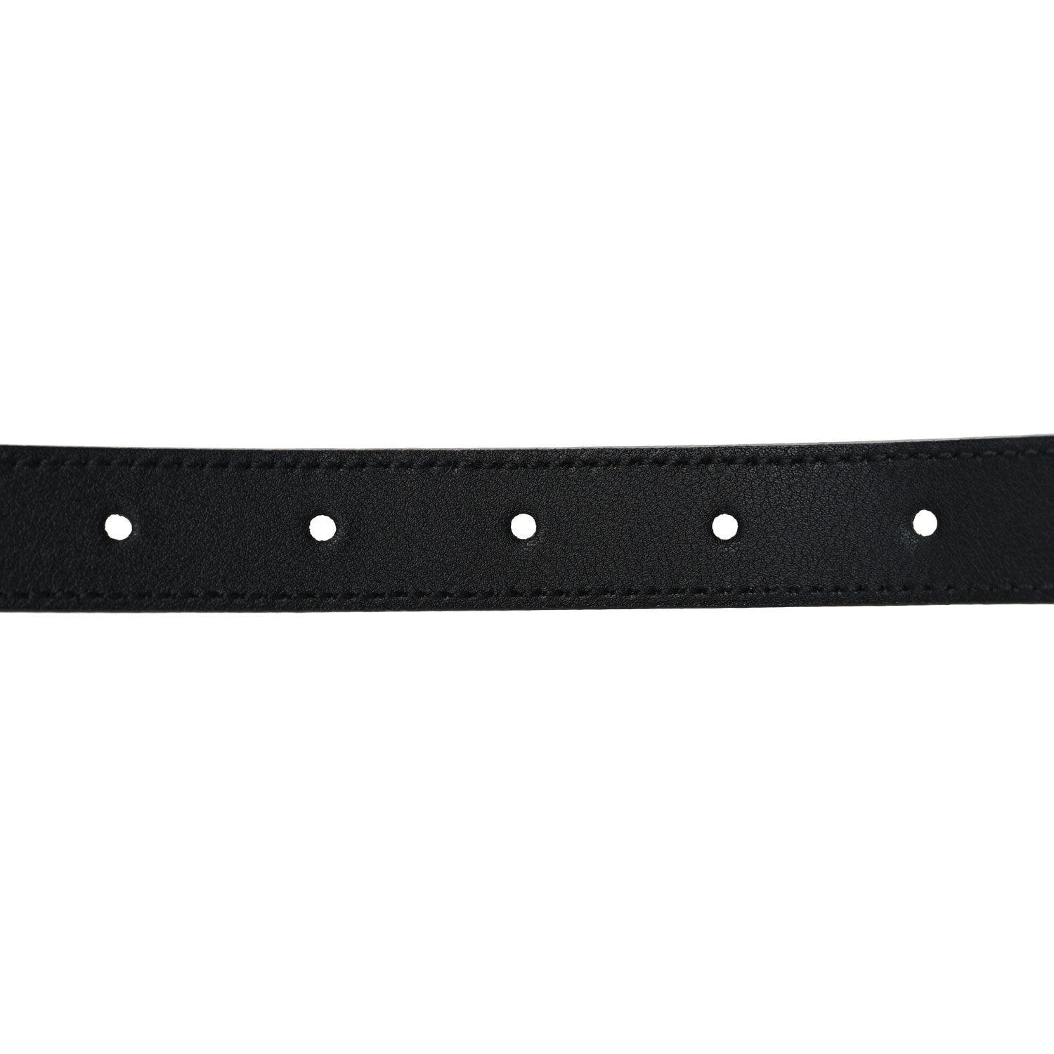 Gucci Plutone Calfskin Palladium Double G 20mm Belt 80 32 Black 5 of 5