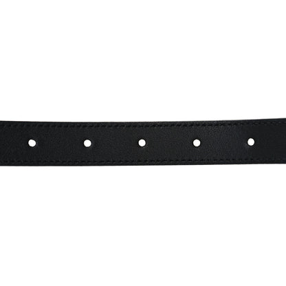 Gucci Plutone Calfskin Palladium Double G 20mm Belt 80 32 Black 5 of 5
