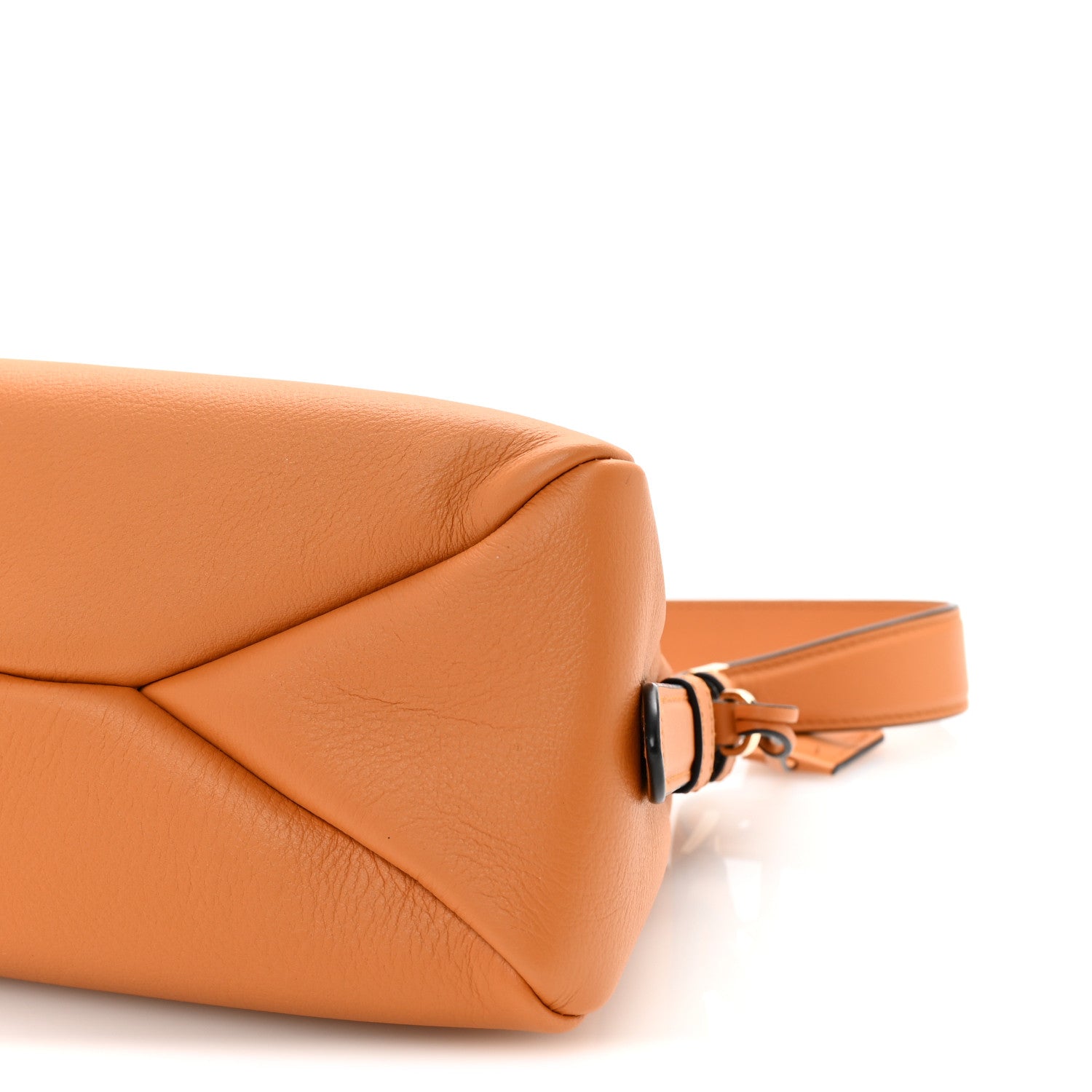 Prada Soft Calfskin Medium Aimee Shoulder Bag Amber 9 of 9