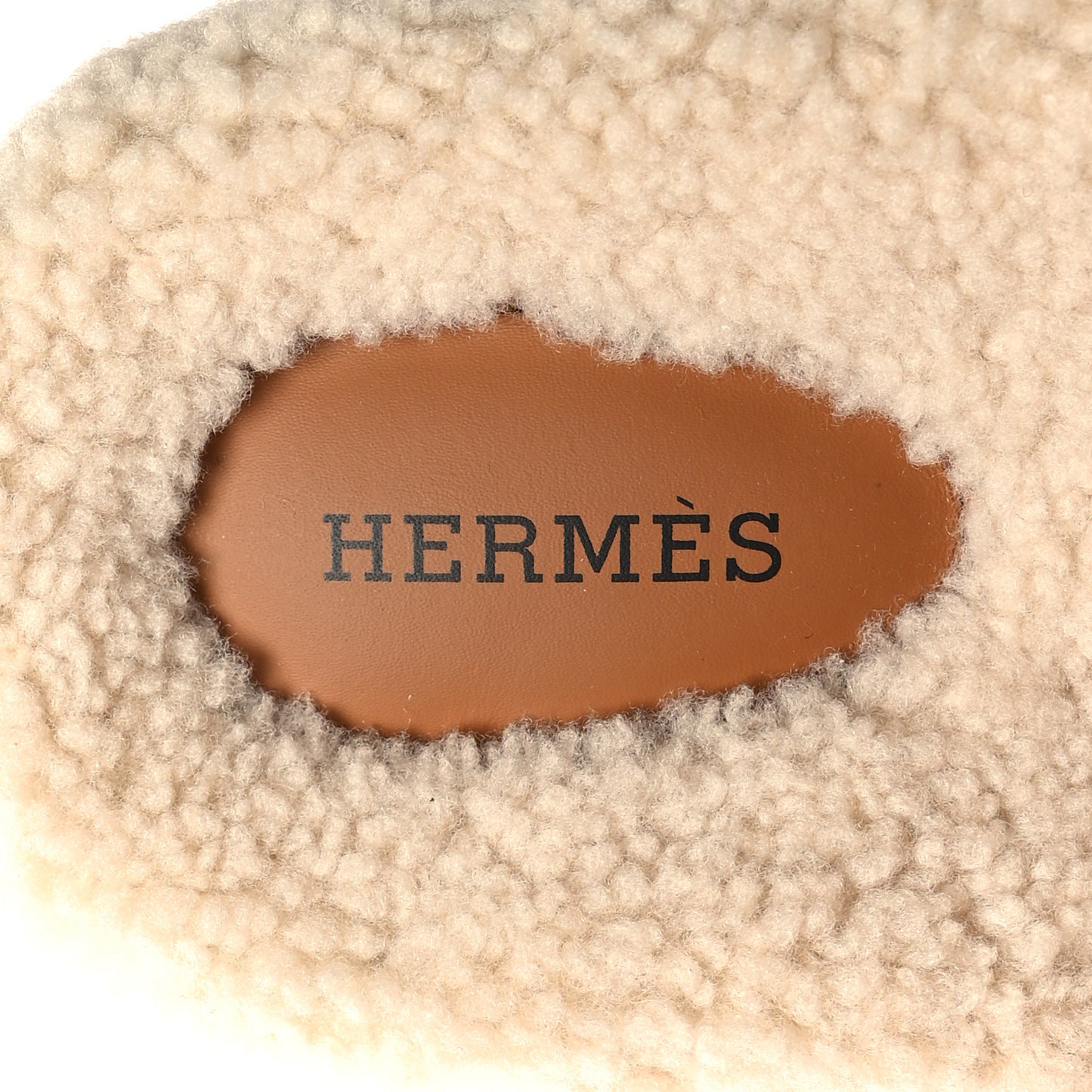 Suede Goatskin Woolskin Womens Chypre Sandals 39 Brun Fume Ecru