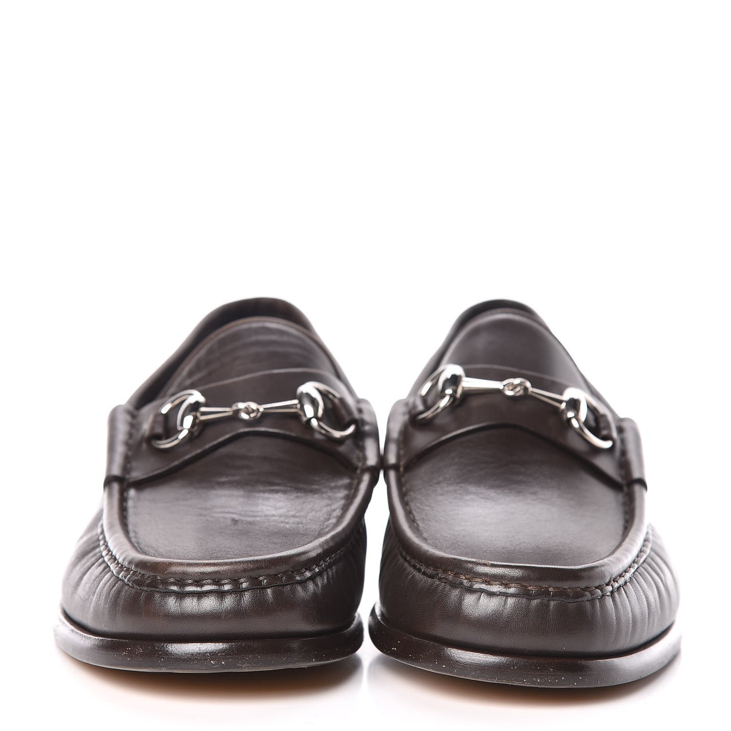 Calfskin Mens 1953 Horsebit Loafers 7 Marrone