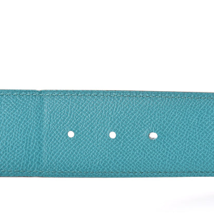 Hermes Epsom 42mm Constance H Belt 100 Bleu Paon Bleu Obscur 5 of 13
