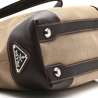 Prada Jacquard Logo Tote Corda Moro 8 of 10
