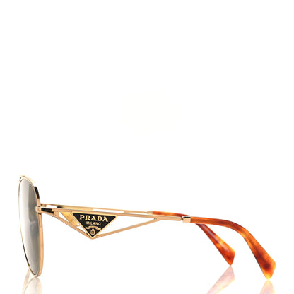Prada Aviator Sunglasses SPR 73Z Gold Tortoise 3 of 7