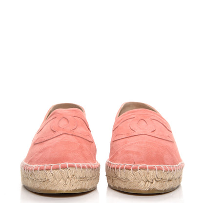 Chanel Suede Lambskin CC Espadrilles 39 Pink 2 of 7