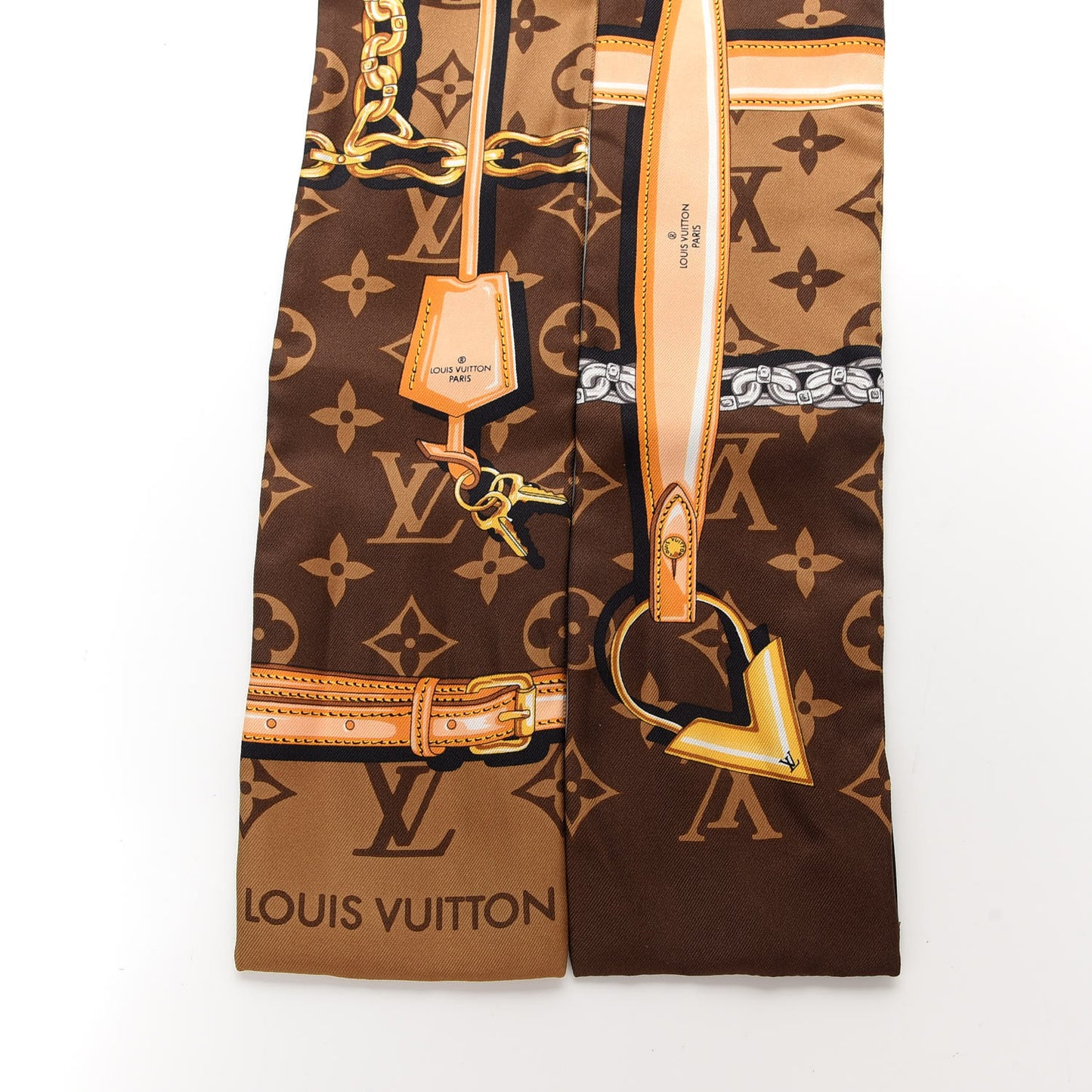 Silk Monogram Confidential Bandeau Brown