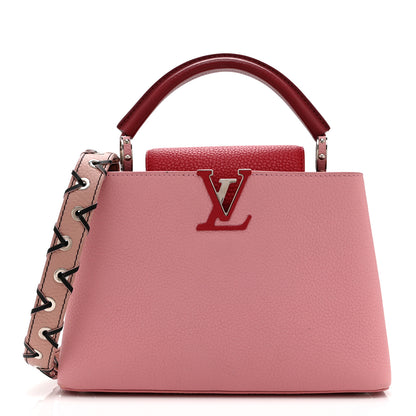 Louis Vuitton Taurillon Capucines BB Pink Dark Red 1 of 10