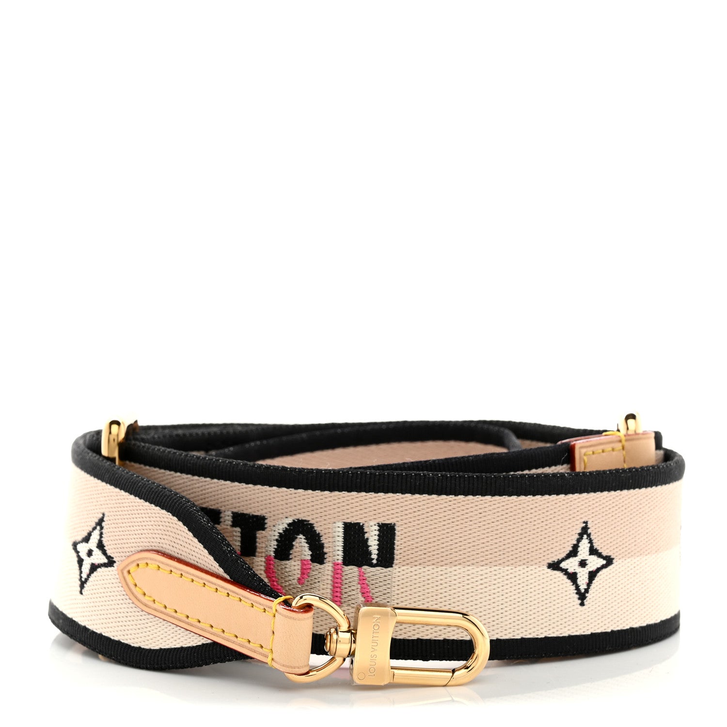 Louis Vuitton Jacquard Speedy Bandouliere 20 Shoulder Strap Black 1 of 3