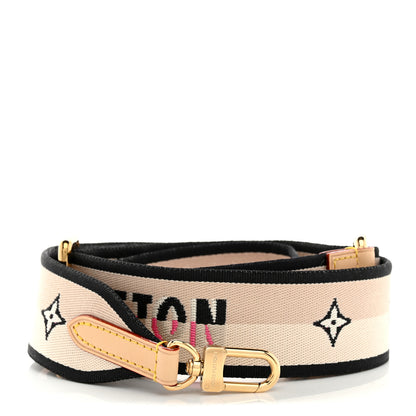 Louis Vuitton Jacquard Speedy Bandouliere 20 Shoulder Strap Black 1 of 3