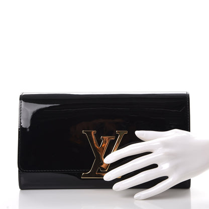 Louis Vuitton Patent Neo Sobe Louise EW Clutch Black 2 of 10